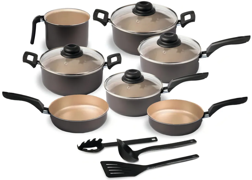 Conjunto de panelas 10 peas de teflon Ditlia Premium