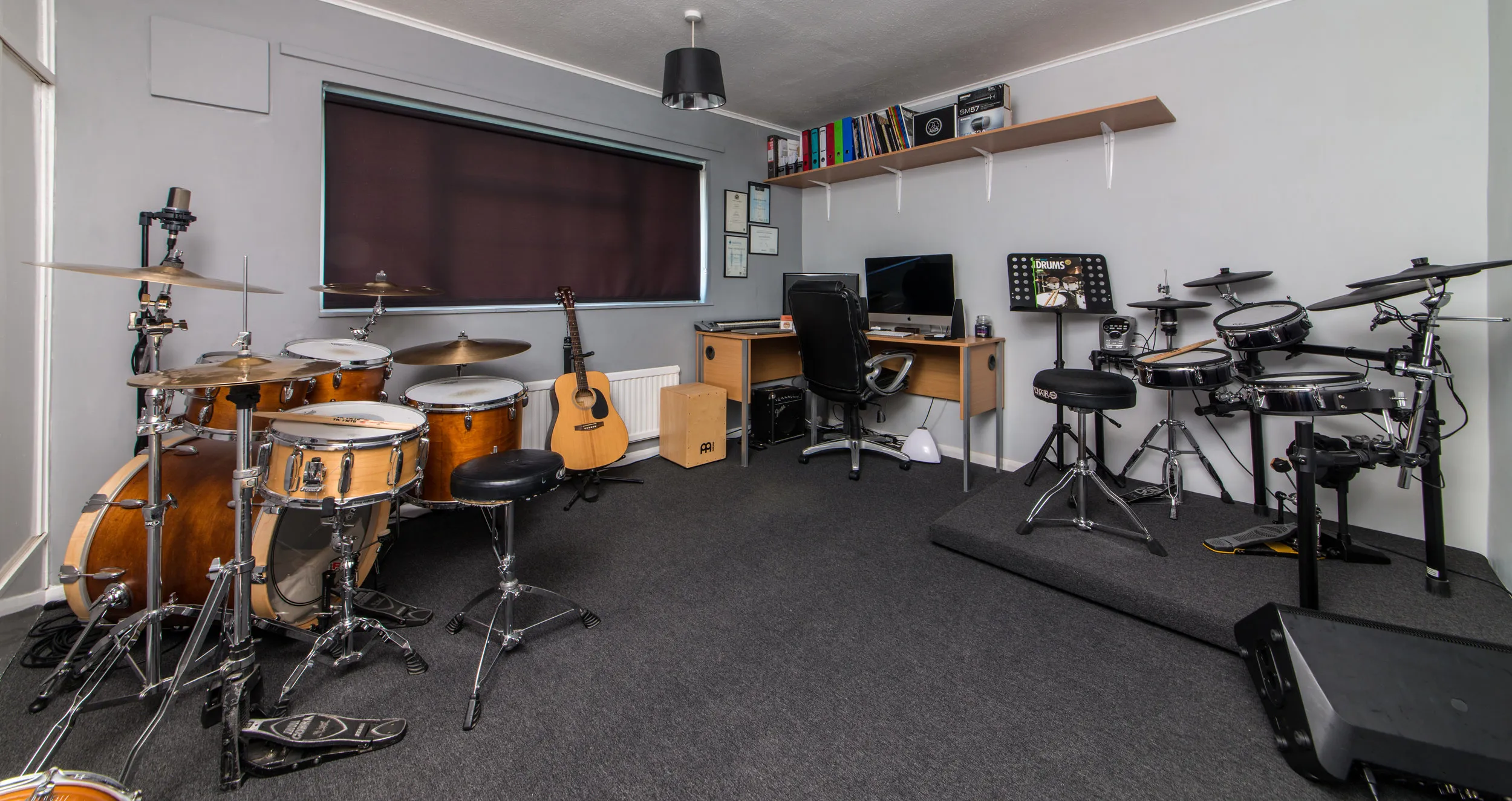 Hora de gravao em estudio