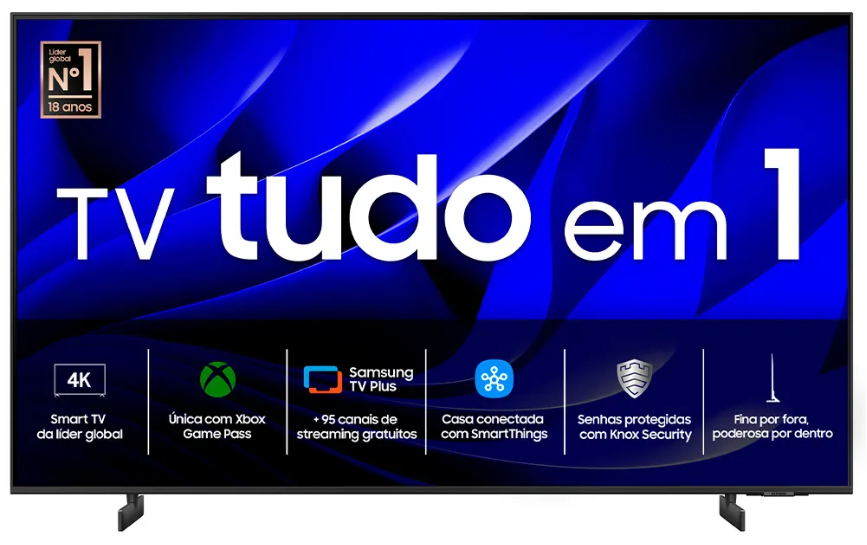 Smart TV Samsung 65" Polegadas Crystal UHD 4K 65DU8000