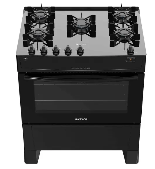 Fogo 5 Bocas Atlas Preto